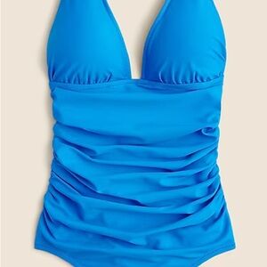 J. Crew NWT $118 || size 14 - bondi blue one piece swimsuit 🩵